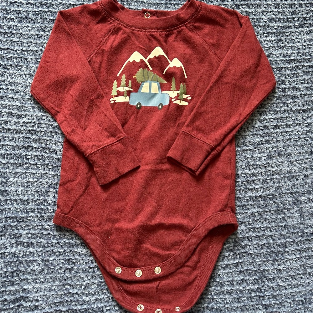 🦋Red Long Sleeve Kids One Piece🦋